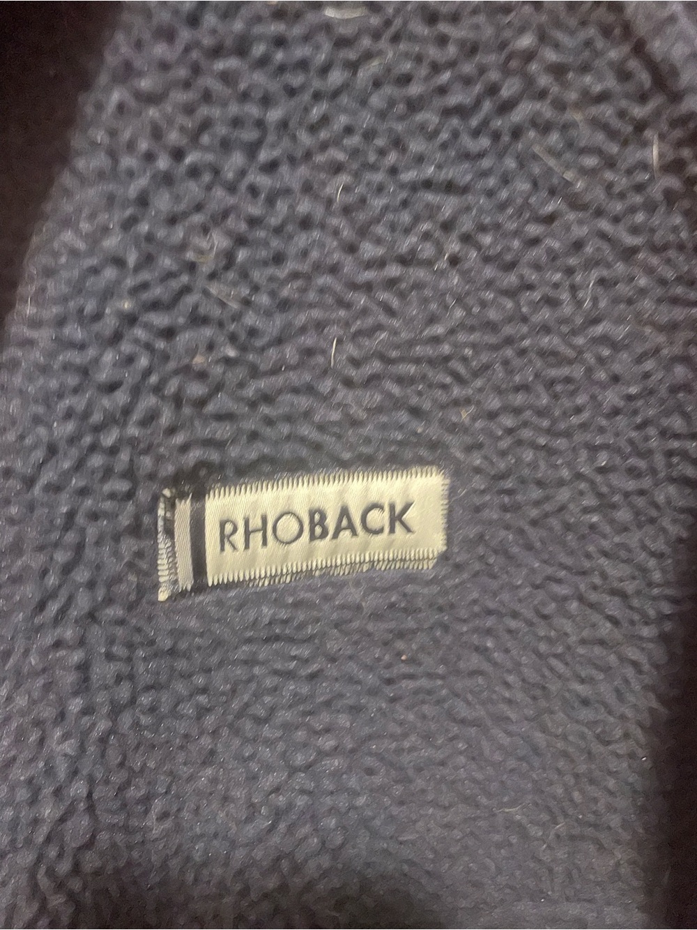 Rhoback Navy Sherpa Pullover Hoodie